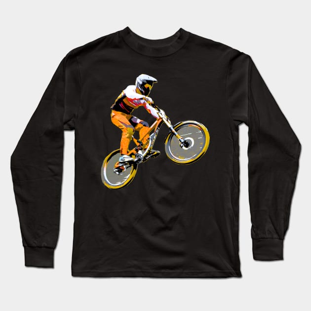 downhill Long Sleeve T-Shirt by rickylabellevie